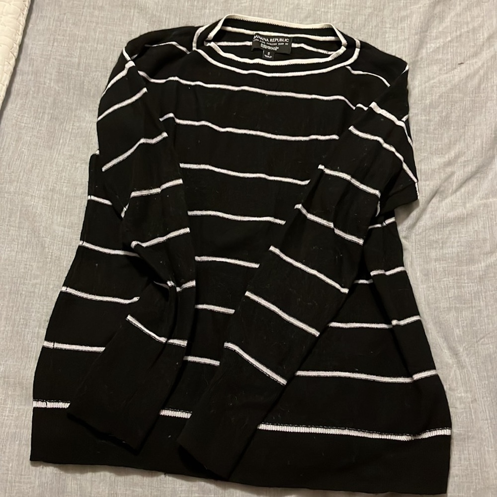 Black and white wool sweater Banana Republic Size S